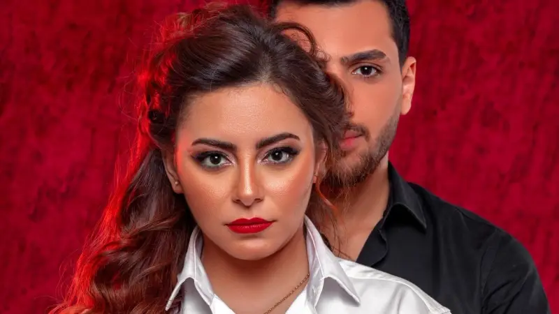 إلهام عبد البديع وزوجها