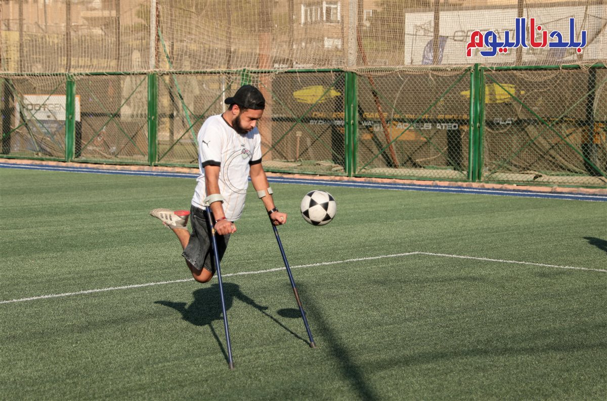 دوري كرة القدم لأصحاب الساق الواحدة - تصوير : معاذ النجار