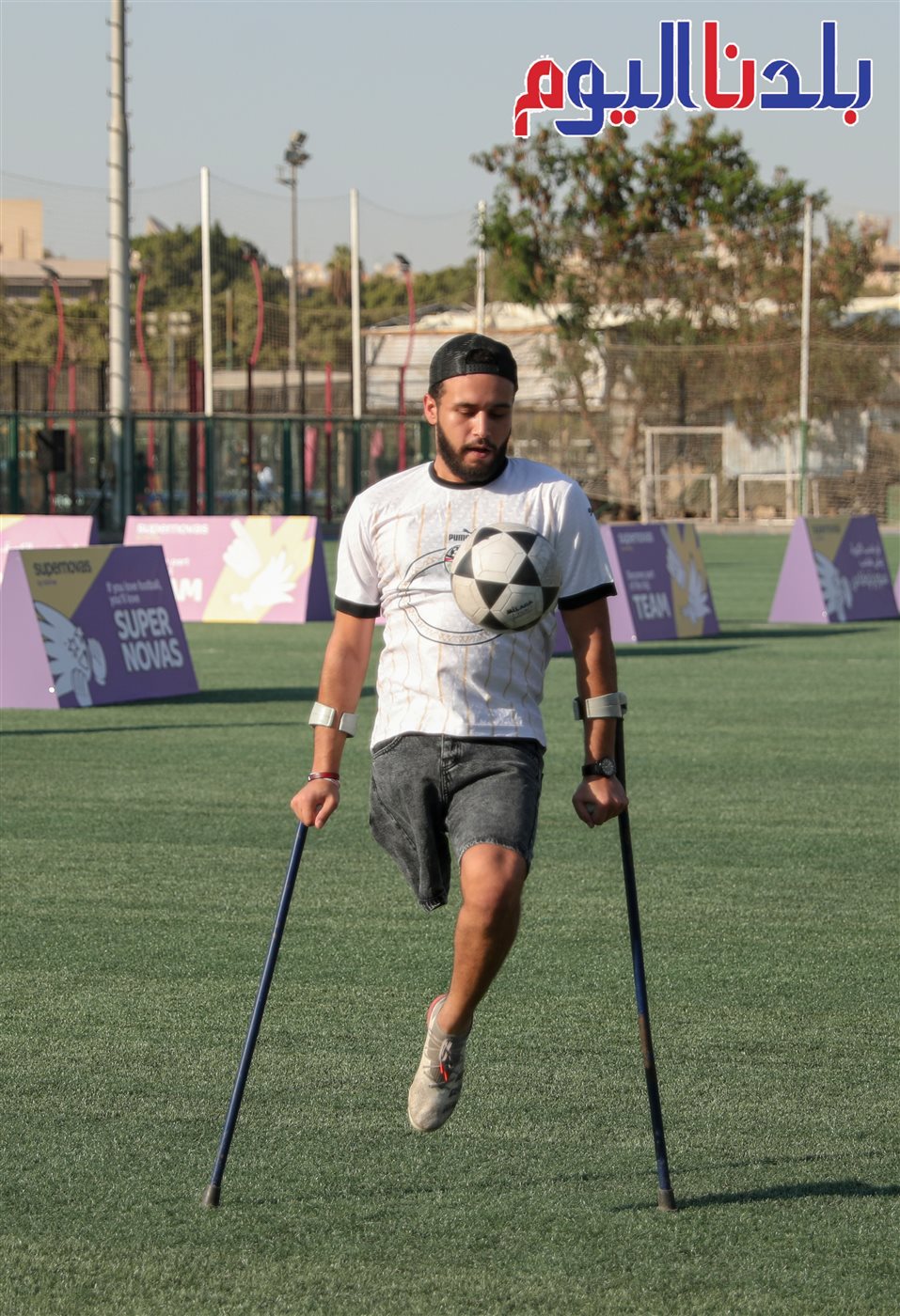 دوري كرة القدم لأصحاب الساق الواحدة - تصوير : معاذ النجار