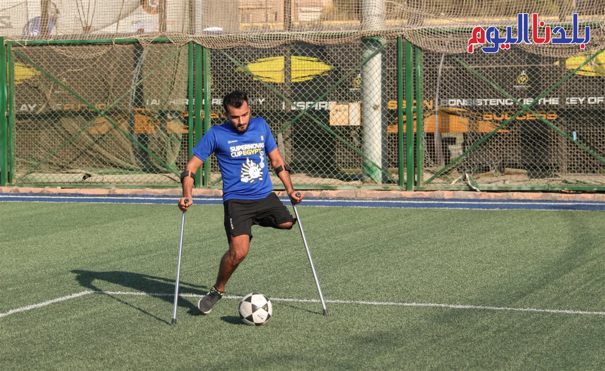 دوري كرة القدم لأصحاب الساق الواحدة - تصوير : معاذ النجار