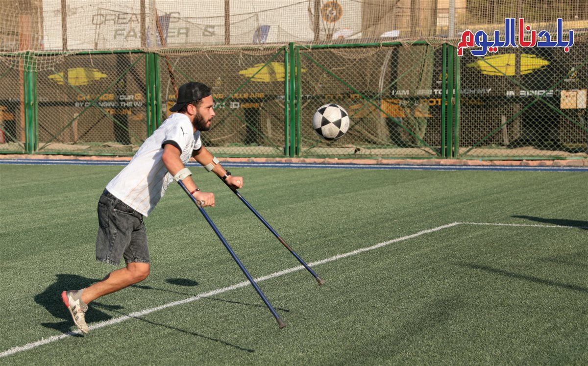 دوري كرة القدم لأصحاب الساق الواحدة - تصوير : معاذ النجار