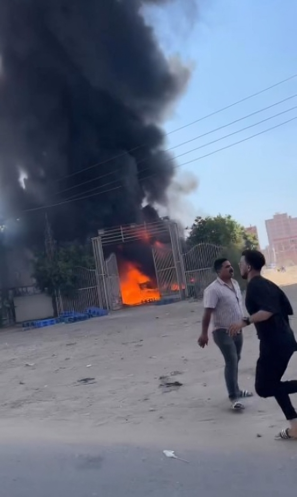 حريق مفاجئ في