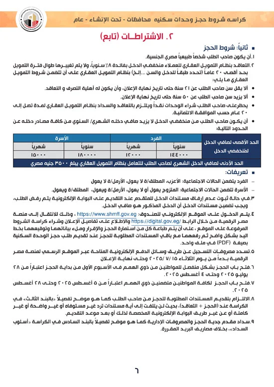 كراسة شروط سكن لكل المصريين 7