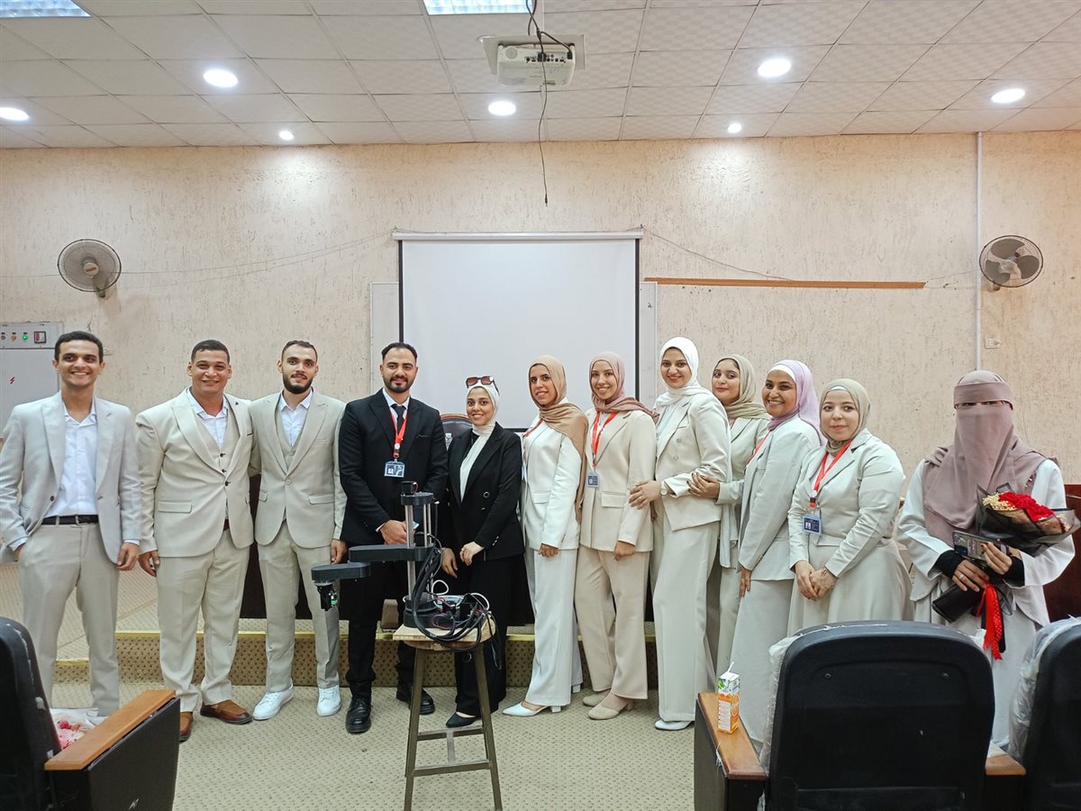 طلاب بجامعة حلوان يبتكرون ذراع روبوتية ليزرية بتقنيات التحكم الذكي
