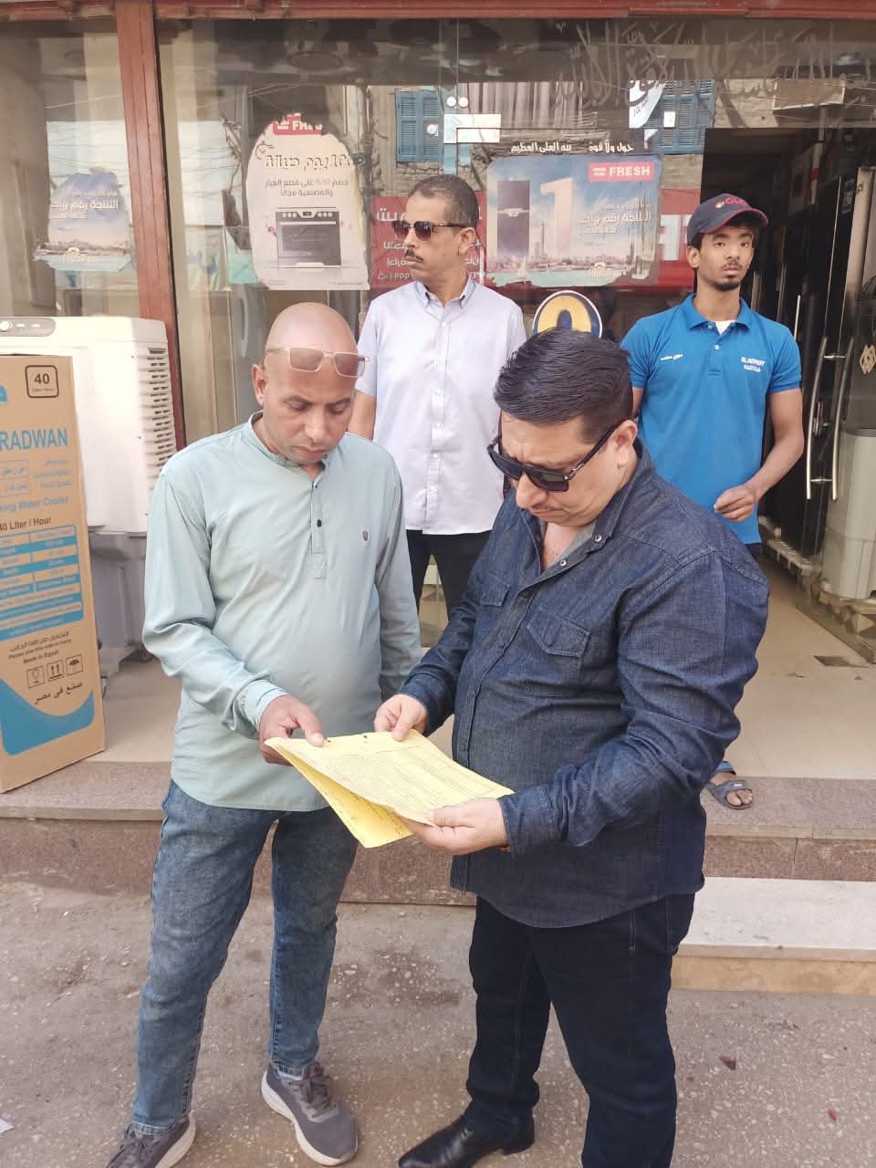 فحص لرخص المحلات