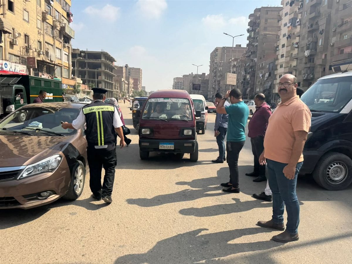 جانب من الحملة المرورية