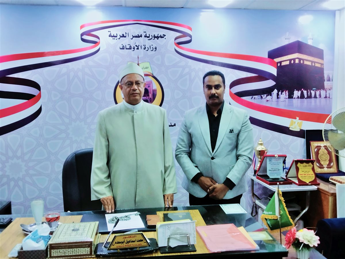 محرر بلدنا اليوم في حواره مع وكيل أوقاف سوهاج