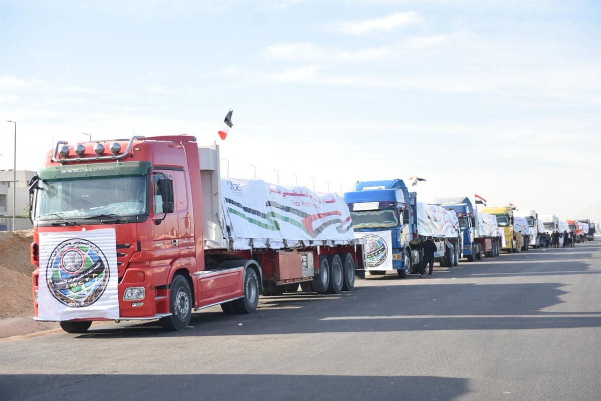 إطلاق القافلة رقم (15) من المساعدات الإغاثية