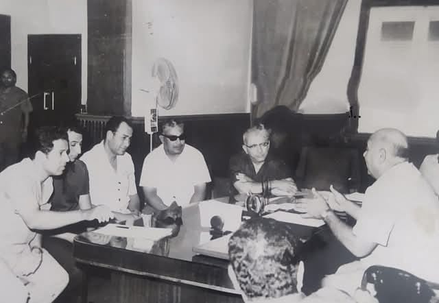 صورة جمعت اللواء احمد القلعاوي مع مسئولو الصحة والتموين بالإسماعيلية