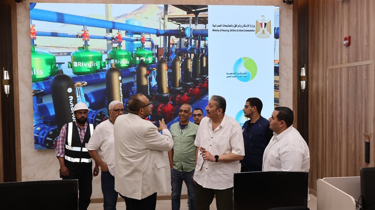 المهندس محمد صلاح الدين عبد الغفار خلال الزيارة&nbsp;