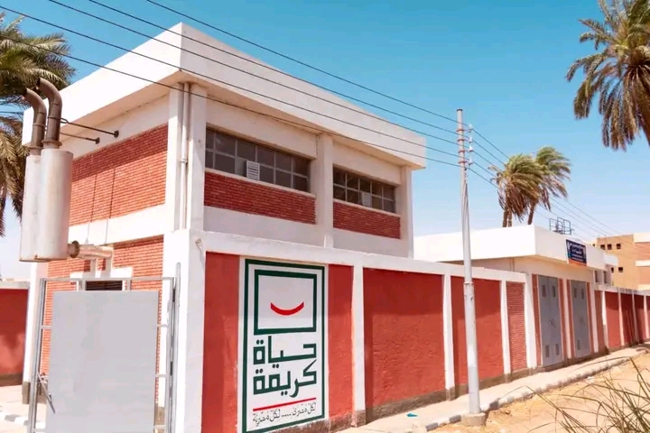 احدي مشروعات حياة كريمة لصرف الصحي