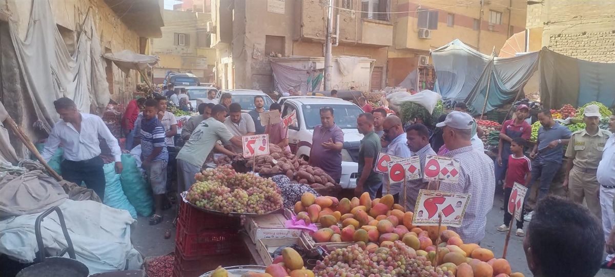 اثناء الحملة لضبط الاسواق