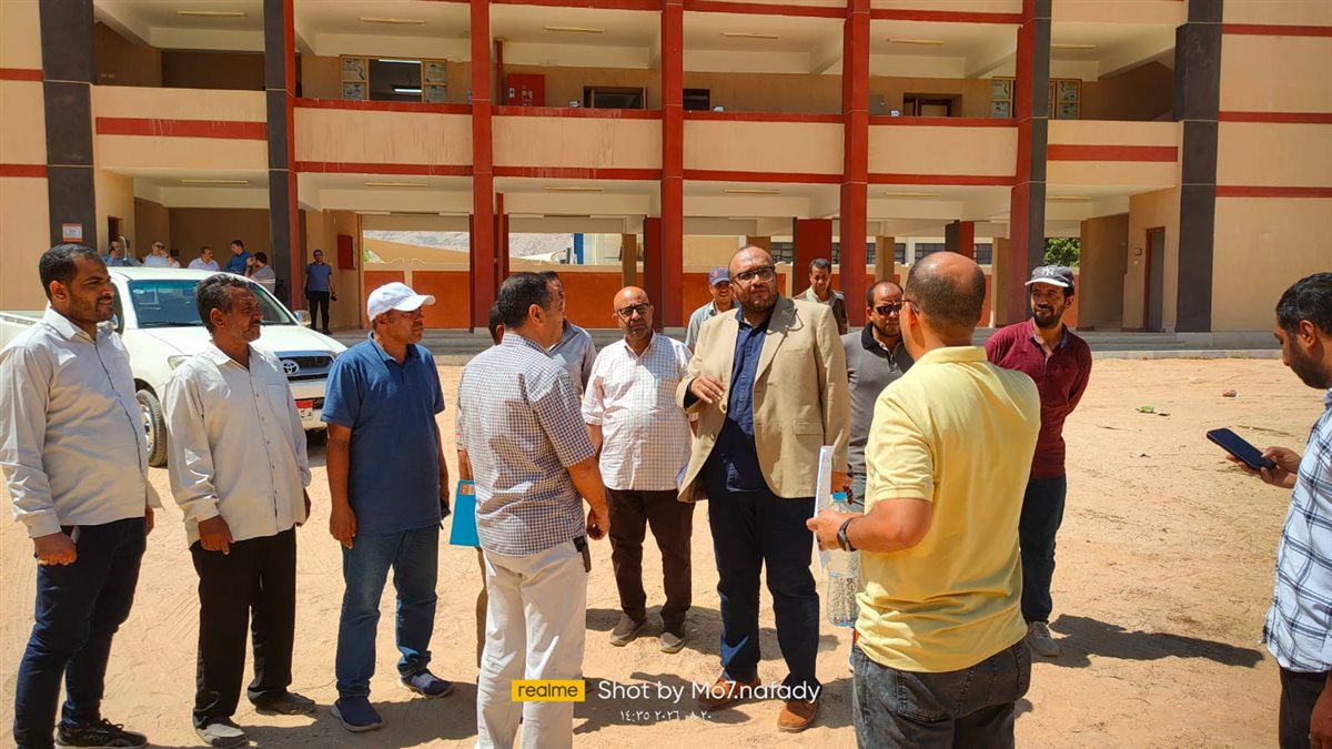 المهندس محمد صلاح الدين عبد الغفار أثناء الجولة&nbsp;