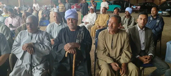 الحاج محمود امين عميد عائلة الخطبة الاشراف في حضور الإحتفال