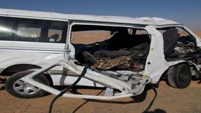 إصابة 14 شخصًا في حادث تصادم ميكروباص بطريق العلمين