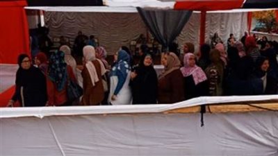 توافد عدد كبير من الناخبين على لجان التصويت بشبرا الخيمة