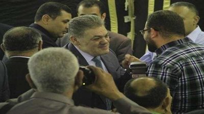 خالد عبد العزيز والسيد البدوي يقدمان واجب العزاء في شقيق بهاء أبو شقة