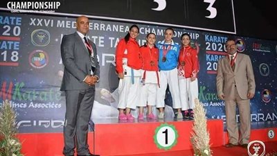 ريم سلامة تتأهل لبرونزية الدوري العالمي للكاراتية