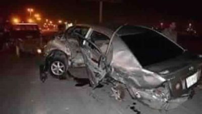 إصابة ”عريس وعروس” في حادث تصادم سيارتين ببني سويف