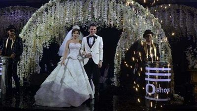 عادل توفيق ونجله ونائب رئيس مجلس إدارة بلدنا اليوم في حفل زفاف نجلة أشرف المدني