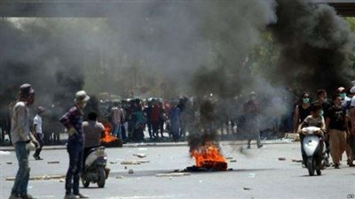 مصرع طفل في مظاهرات البصرة العراقية (صور)