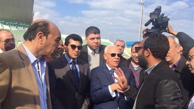 وزير الرياضة يتفقد النادي المصري البورسعيدي استعدادًا لأمم أفريقيا