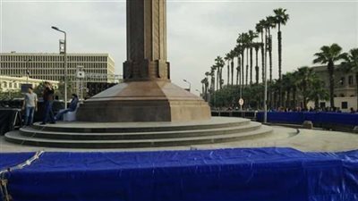 الاستعدادات النهائية لاحتفالية فوز الرئيس السيسي بميدان الجامعة..(صور)