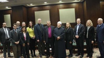 مفتي الجمهورية يستقبل وفدًا من ممثلي الكنائس الأمريكية