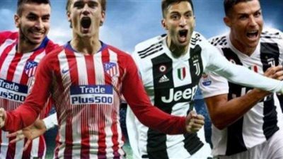 التعادل السلبي يحسم الشوط الأول بين يوفنتوس وأتلتيكو مدريد