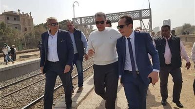 وزير النقل يفتتح التشغيل التجريبي للربط الإلكتروني  بمحطه مغاغة بالمنيا