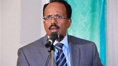 الرئيس الصومالي يصل 