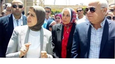 وزيرة الصحة تصل بورسعيد لإطلاق حملة 