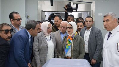 وزيرة الصحة تتفقد 3 مستشفيات حكومية ببورسعيد
