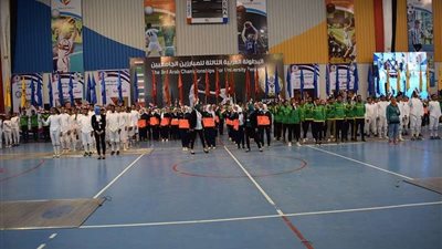 رئيس جامعة بني سويف يفتتح فعاليات النسخة الثالثة للبطولة العربية للمبارزين