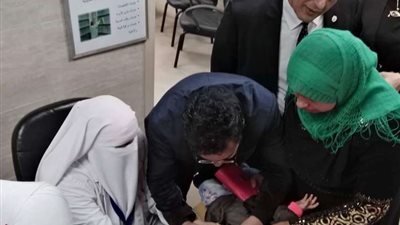 استمرار فعاليات الحملة القومية ضد شلل الأطفال ببورسعيد