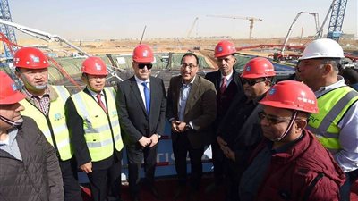 بالصور.. صب الخرسانة لأطول برج في القارة الإفريقية بالعاصمة الإدارية