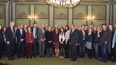 سحر نصر تلتقي برئيس بنك الاستيراد والتصدير الكوري