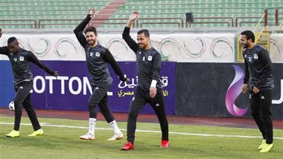 المصري يختتم استعداداته لمباراة إنبي في الدوري الممتاز
