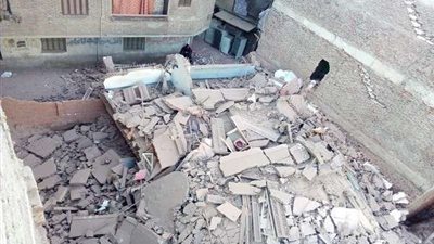 انهيار عقار مكون من 4 طوابق ببولاق الدكرور
