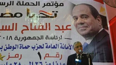 حماة الوطن ينظم المؤتمر الرابع لدعم السيسي بالمنوفية
