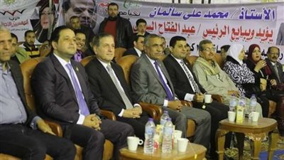 بدء المؤتمر الجماهيري لدعم السيسي بالوراق