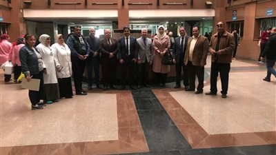 وفد من وزارة الصحة يتفقد استعدادات مبادرة 100 مليون صحة بجامعة طنطا