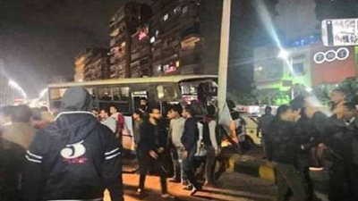 بالصور.. إصابة 10 أشخاص في حادث تصادم أعلى كوبرى الدقي