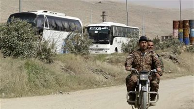 خروج 2000 مسلح وعائلاتهم من «حرستا» إلى «إدلب».. اليوم