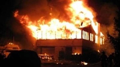 حريق هائل يلتهم 30 فدان و25 منزل في الجيزة