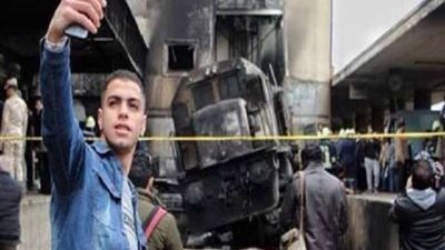 بالفيديو.. أول تعليق لـ صاحب سيلفي حادث قطار محطة مصر