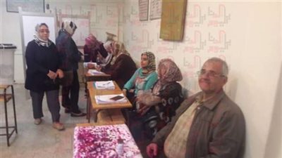 استمرار توافد الناخبين على اللجان قبل غلقها بربع ساعة بمصر الجديدة
