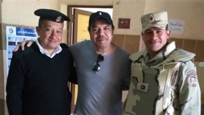 خالد عجاج يدلي بصوته في الانتخابات الرئاسية بمدينة 6 أكتوبر