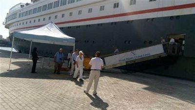 وصول 807 سائحًا لميناء الإسكندرية على متن الباخرة «Black Watch»