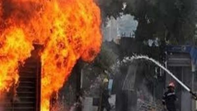 السيطرة على حريق محل مأكولات شهير في الوراق